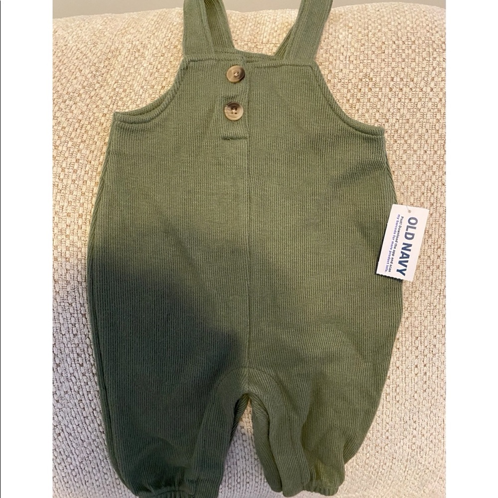 Old Navy Green Cotton Overalls